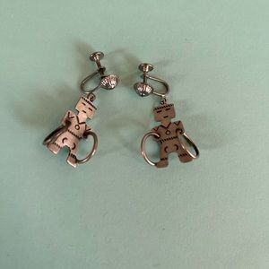 Vintage Navajo Sterling Silver Earrings